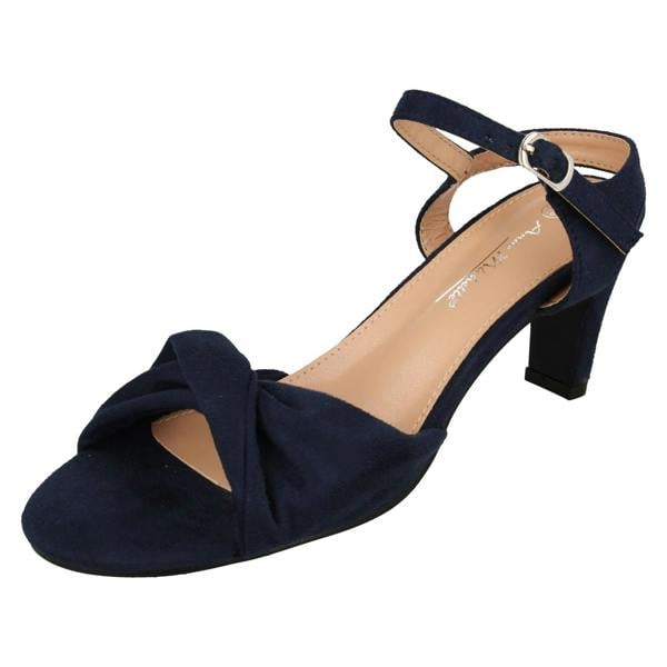 Anne Michelle Ladies Anne Michelle Mid Heel Casual Wide Fit Sandals F12111