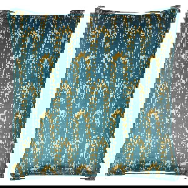 Furn Wisteria Velvet Square Cushion Cover - Petrol