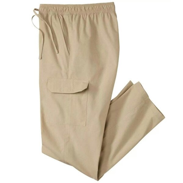 Atlas For Men Mens Cargo Trousers - Beige