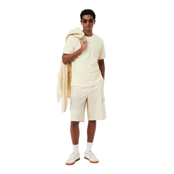 Lacoste Mens Lacy Woven T-Shirt - Cream - 