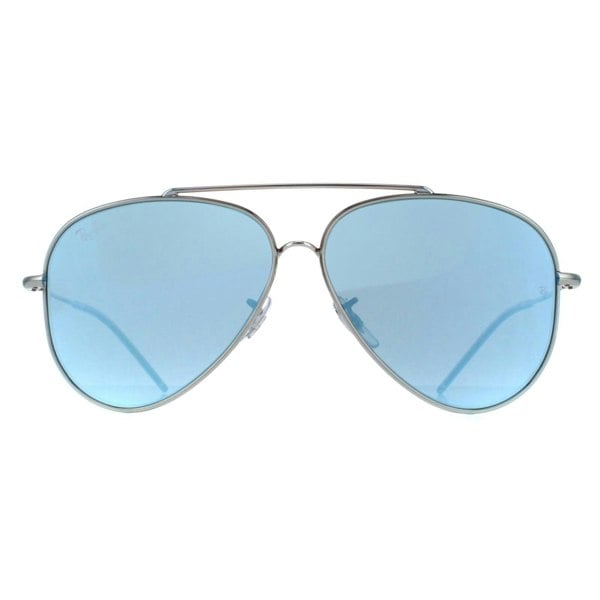 Ray-Ban Sunglasses RB0101S Aviator Reverse 003/GA Silver Blue Mirror