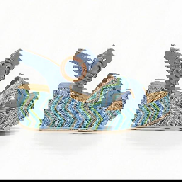 Rieker Rieker 69469 Womens Ankle Strap Sandals Blue