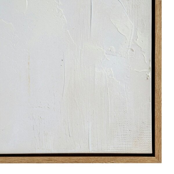 Wyld Haus Filoti Botanical Hand Painted Minimalist Leaf Canvas In Frame
