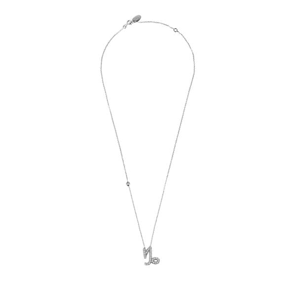 Zodiac Star Sign Pendant Necklace Silver Capricorn - LATELITA Necklaces