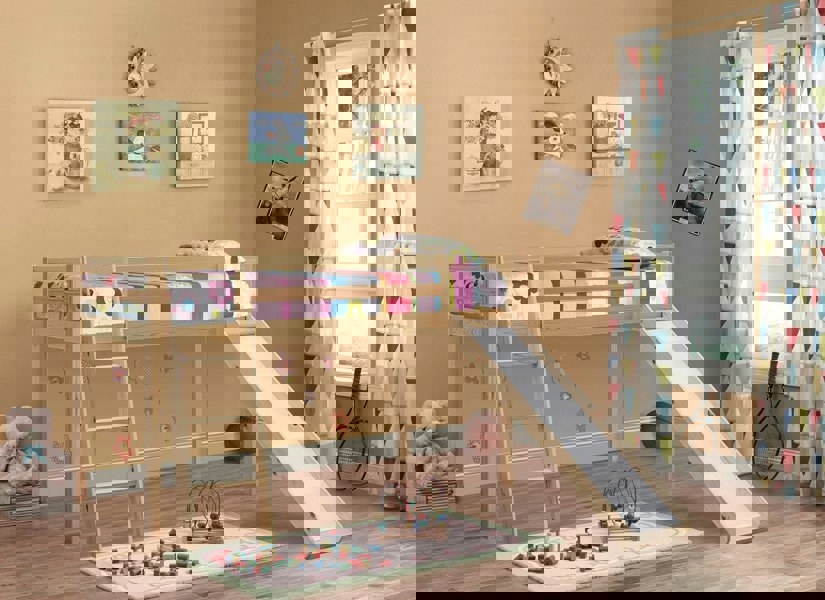 Comfy Living Practical 3ft Wooden Mid Sleeper Bed - A Stylish and Space-Efficient Choice for Your Child’s Bedroom