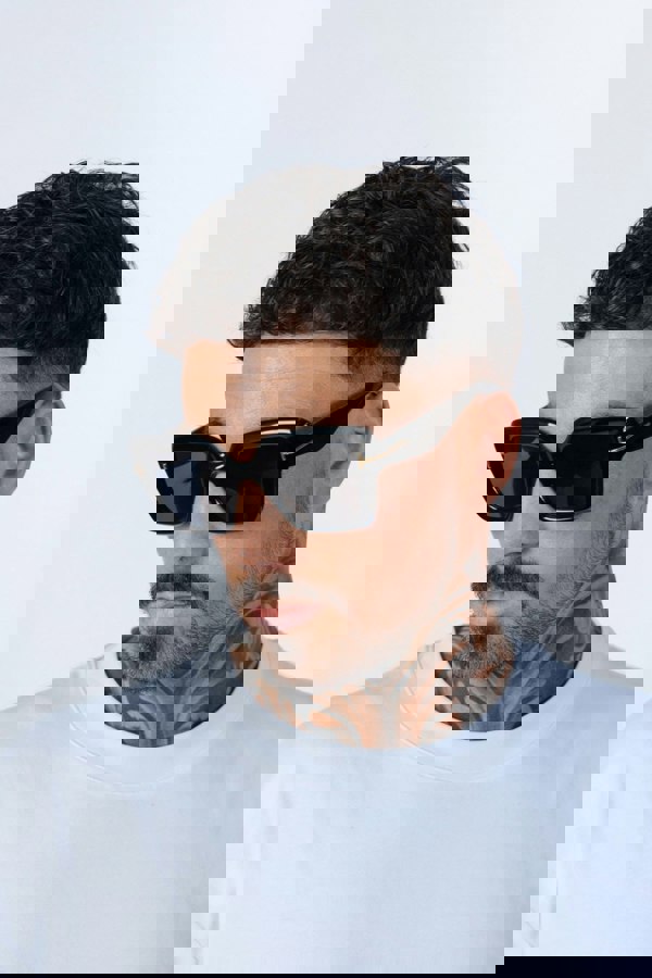 SVNX Bold Square Sunglasses in Black