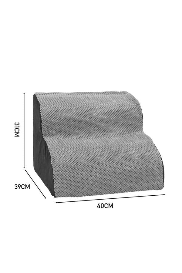 Living and Home Comfy Non-Slip Pet Steps with Removable Cover 40cm W x 39cm D x 31cm H