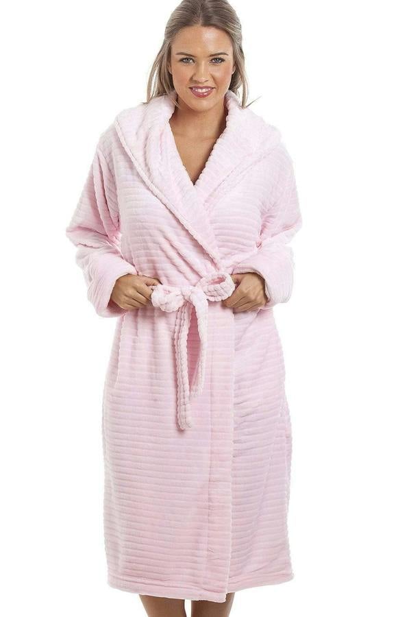 Womens Super Soft Fleece Short Bathrobes