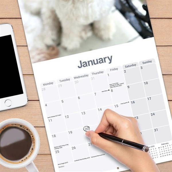 Cavachon Calendar 2027, Wall Calendars, Month To View, Dogs, Gift