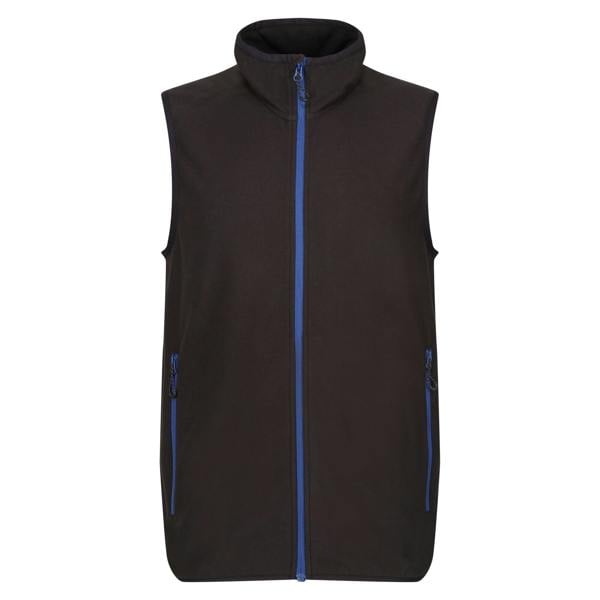 Regatta Professional Mens Fleece Gilet - Black/New Royal - 