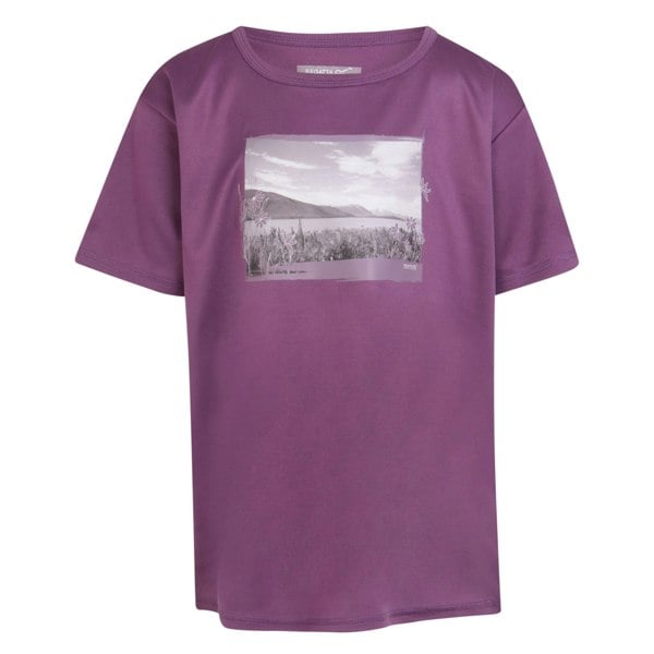 Regatta Childrens/Kids Alvardo VIII Photograph T-Shirt - Sunset Purple