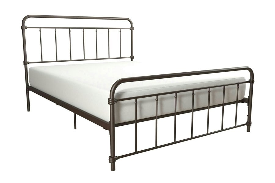 Dorel Home Wallace Metal Bed Bronze Look - King