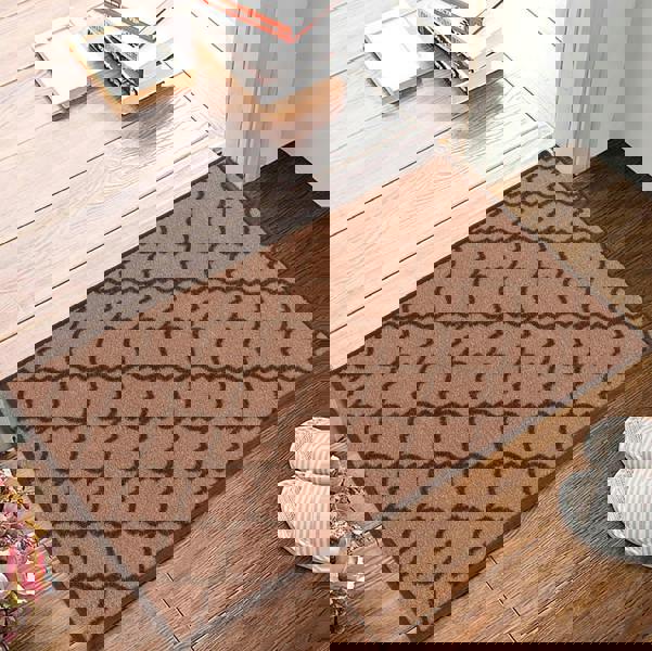 Smart Living Trellis Gel Mat - Beige Brown
