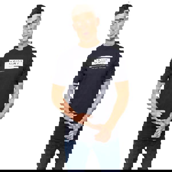 Crosshatch Mens Jamstate T-Shirt - Navy - 