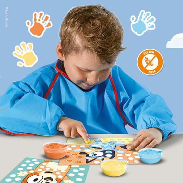 SES Creative Bluey - Fingerprint paint art