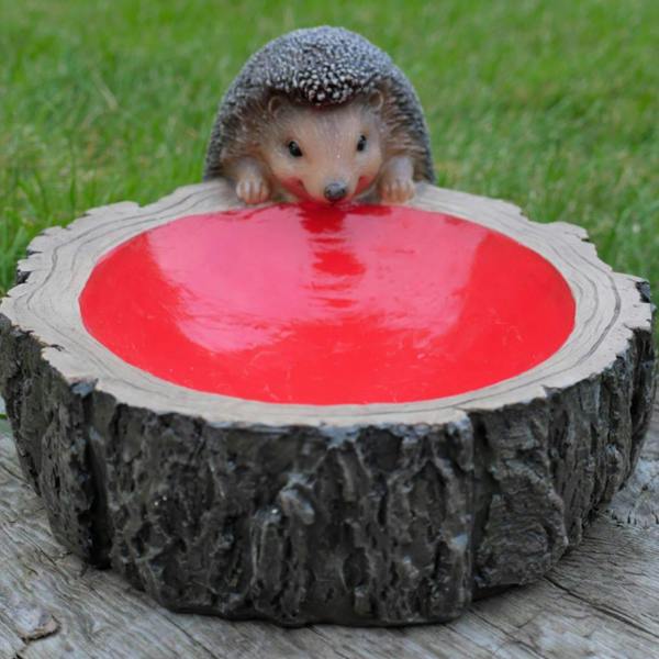 Small Adorable Hedgehog Bird Feeder