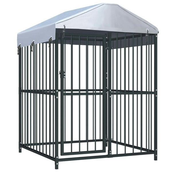 Berkfield Outdoor Dog Kennel with Roof 120x120x150 cm