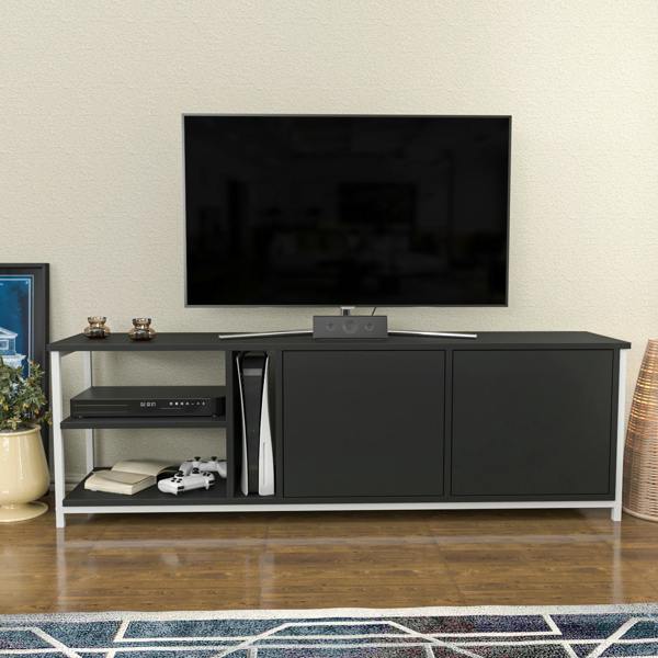 Decorotika Primrose Modern Tv Stand TV Cabinet for TV's up to 72"