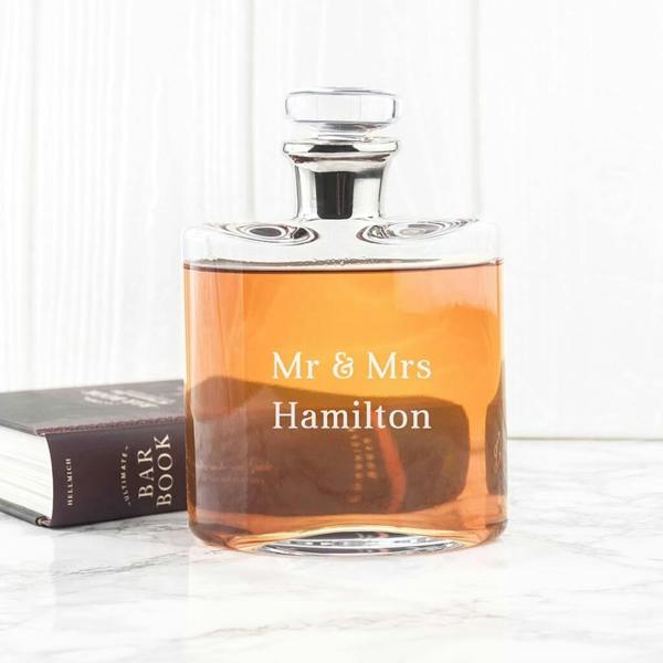 Personalised Platinum Necked Decanter - product in use