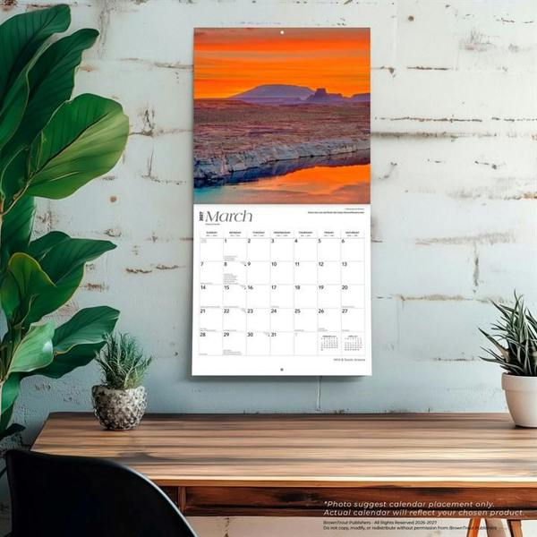 Wild & Scenic, Arizona Calendar 2027, Wall Calendars, Month To View, Travel, Gift