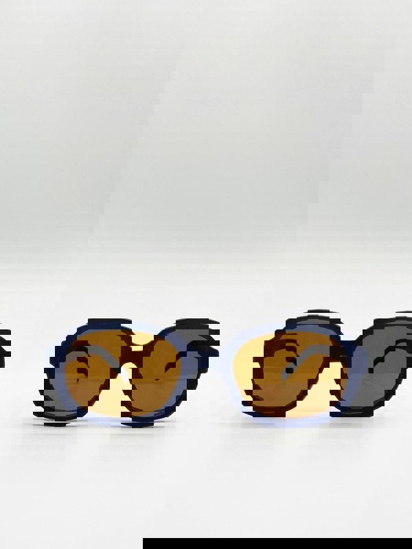 SVNX Retro Style Oval Plastic Frame Sunglasses