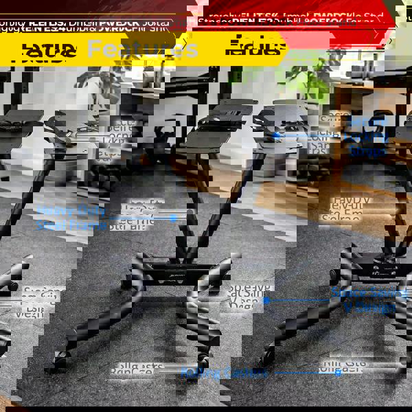 Strongology RELENTLESS24 Adjustable Dumbbell Pair (2.5-24kg) and POWERDOCK Stand 15-in-1 Quick-Select Weights Home Gym Bundle