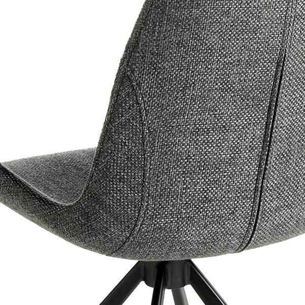 Angel Cerdá Dark Grey Fabric Swivel Chair 4071