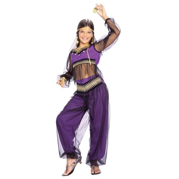Bristol Novelty Childrens/Kids Harem Princess Costume - Purple/Black