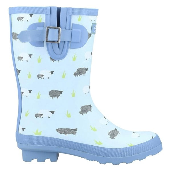 Cotswold Farmyard Mid Rubber Women's Sheep Wellington Boots