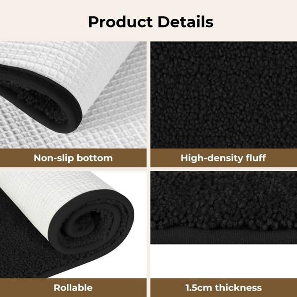 Marlow Large Indoor Door Mat Non Slip Entrance Rug Dirt Trapper Washable Mats