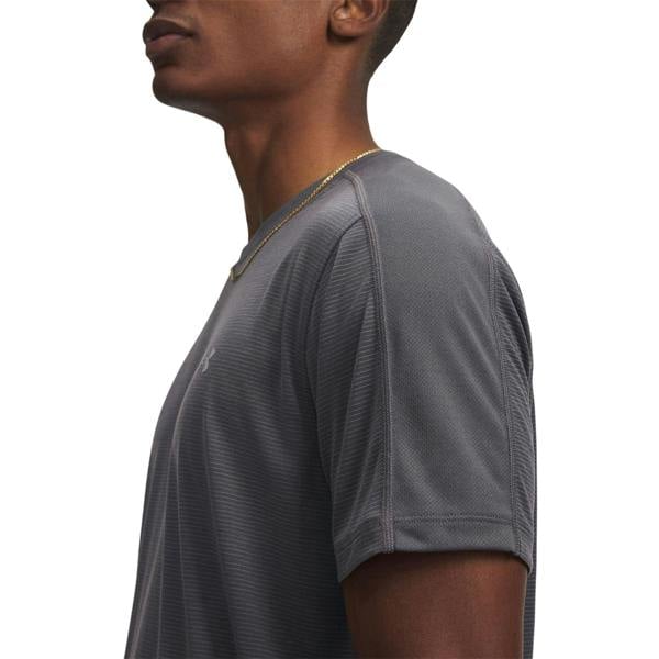 Under Armour Mens Velociti Reflective T-Shirt - Castle Rock Grey - 