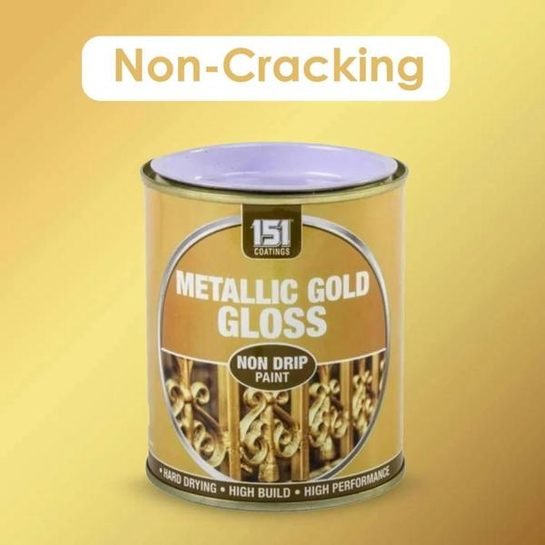 151 12X Metallic Gold Gloss Non-Drip Paint 300ml