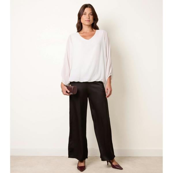 Blue Vanilla High Waist Wide Leg Trousers