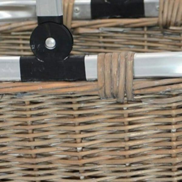 Folding Aluminium  Handle Shopping Basket