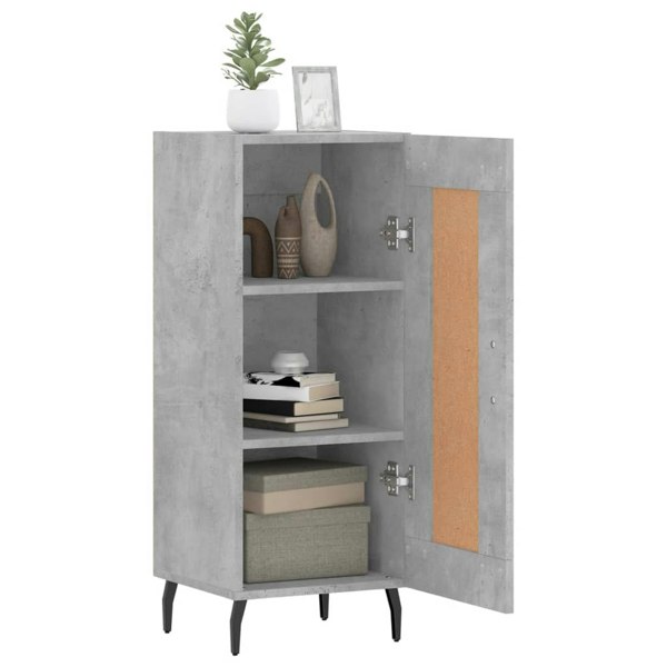 Berkfield Sideboard Concrete Grey 34.5x34x90 cm Engineered Wood