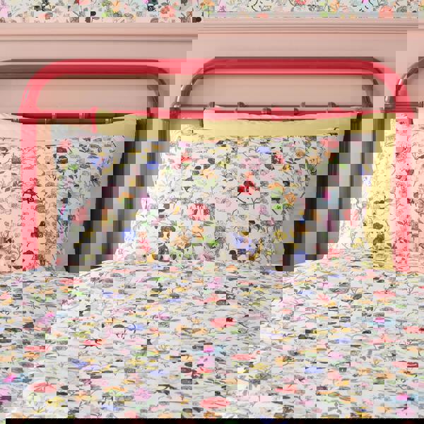 Belle & Boo Garden Friends Reversible Cotton Duvet Cover Set White