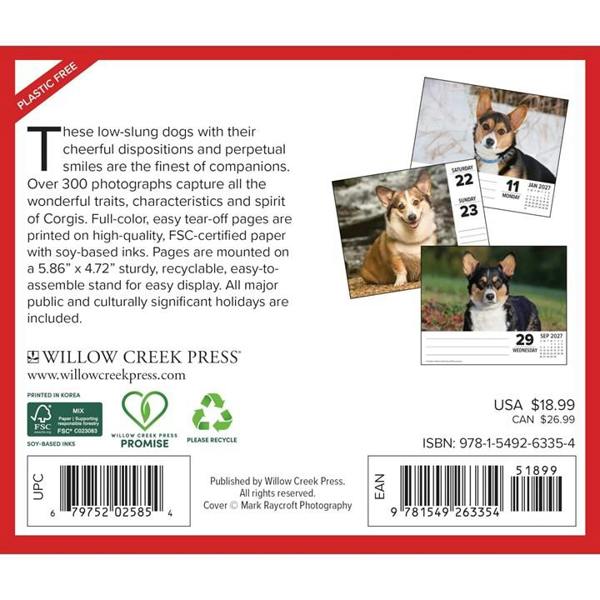 Just Corgis Desk Calendar 2027, Desk Calendars, Day To View, Dogs, Gift