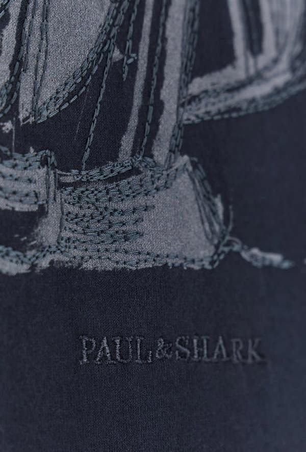 Paul & Shark Structured Cotton Jersey T-Shirt with Graphic Print