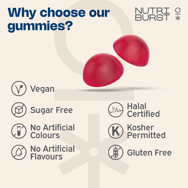 Nutriburst Sugar-Free Vegan Men's Multivitamin 60 x Gummies