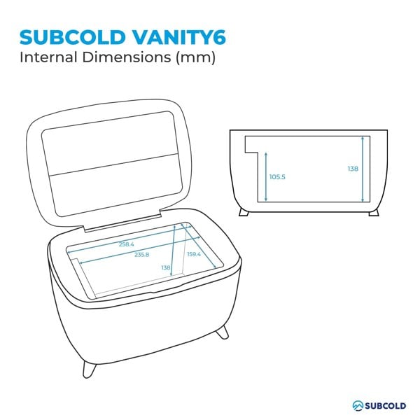 Subcold Vanity 6 Cosmetic Fridge