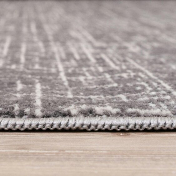 The Rugs Rustic Grey Scandi Design Rug