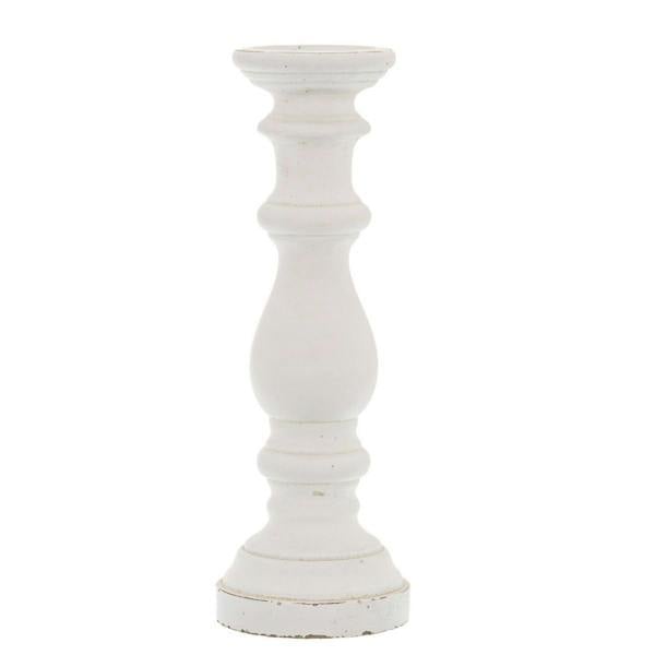 Hill Interiors Column Candle Holder - White - 