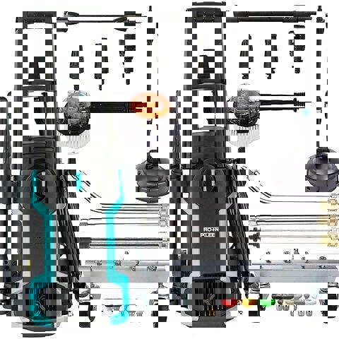 ProKleen Pro-Kleen Pressure Washer Jet Power Cleaner With Chassis Cleaner, Patio Attachment And Rotary Brush