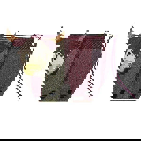 Earth Squared Highland Cow Button Nose Purse – Tartan Tweed