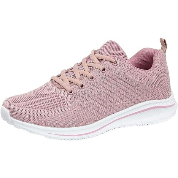 Cipriata Womens/Ladies Leona Lightweight Memory Foam Trainer - Rose Pink Sparkle - 