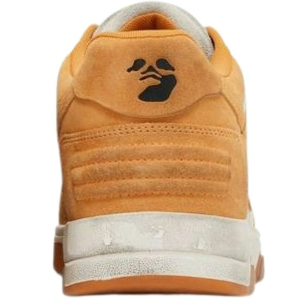 Off-White Out Of Office Vintage Suede Leather Sneakers - Orange