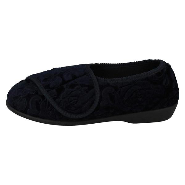Jo & Joe Ladies Jo & Joe Embossed Floral Detailed Slippers Doreen
