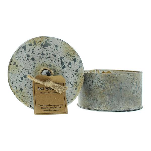 Bali Mantra Victorian Tin Round Peach Grapefruit Candle 280g