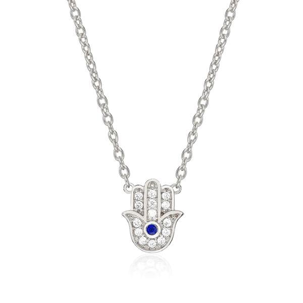 namana 925 Sterling Silver Hamza Pendant Necklace for Women