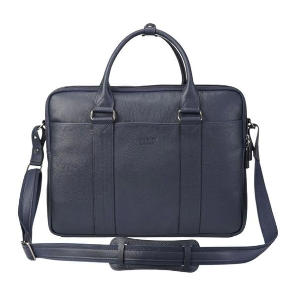 Infinity Leather Genuine Leather Laptop Business Briefcase Office Work Travel Bag - Sutton